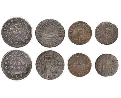 St Katharine’s [East Smithfield], John Jarvis, Farthing, 1653, 0.85g/6h (N 8391; BW. 2618); M.L. at the flvshing pinck, Halfp