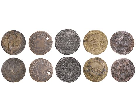 Duplicates: Ratcliff Highway, Robert Stranke, Farthing, 1.13g/6h (N 8374; BW. 2368), W.A.T. at the gvnn, Farthing, 0.92g/6h (