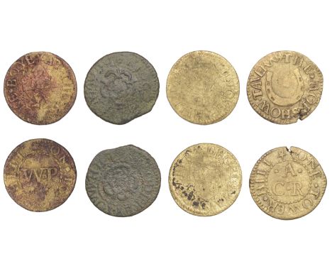 Tower Hill, C.R.A. the horshow tavern, Farthing, 1.13g/6h (N –; D 3192A); Ja. Godfrey, Farthing, 1662, 0.75g/6h (N 8468; BW. 