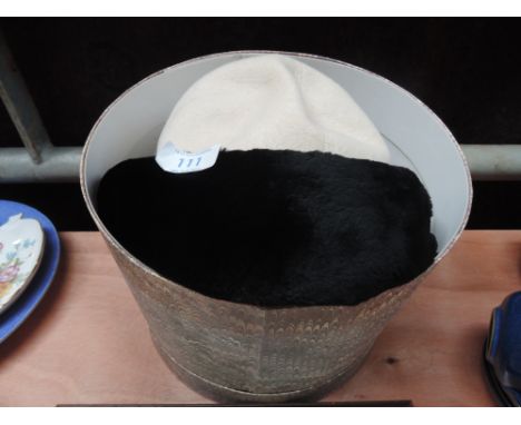 A vintage fur hat by Otto Lucas, boxed