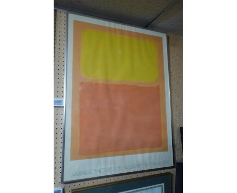 A vintage Mark Rothko poster for Alright knox art gallery, 94 x 70cm 