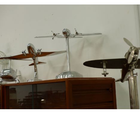 FOUR VARIOUS ALLOY MODEL AIRCRAFT.