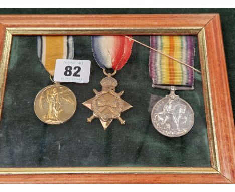 A GROUP OF THREE WWI MEDALS TO PTE. R McCLEAN SEAFORTH HIGHLANDERS.