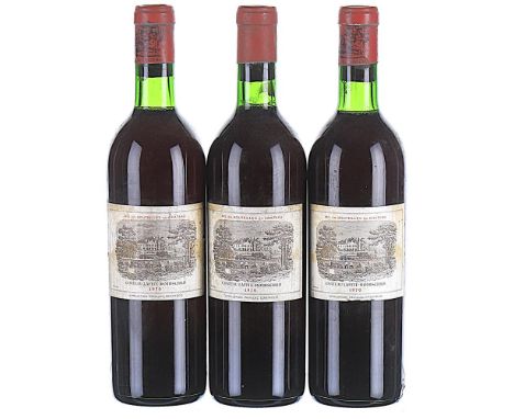 1970 Chateau Lafite Rothschild Premier Cru Classe, Pauillac 3x75cl   Levels 3 BN, labels lightly soiled. This lot forms part 