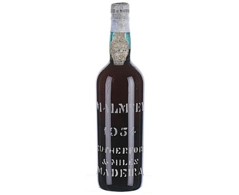 1954 Rutherford & Miles, Malmsey, Madeira 1x75clThis lot forms part of a private collection amassed mainly in the 1970s and 1