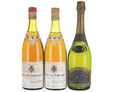 Vincent Jacoulet, Fine Bourgogne 45% ABV Signs of slight corrosion on capsule, cork not exposed, label soiled. 1x70cl Vincent