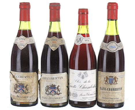 1966 Bachey Deslandes, Mazis-Chambertin 1x75cl 1971 Jules Regnier & Co, Chambertin 2x75cl 1976 Thomas Bassot, Griotte-Chamber