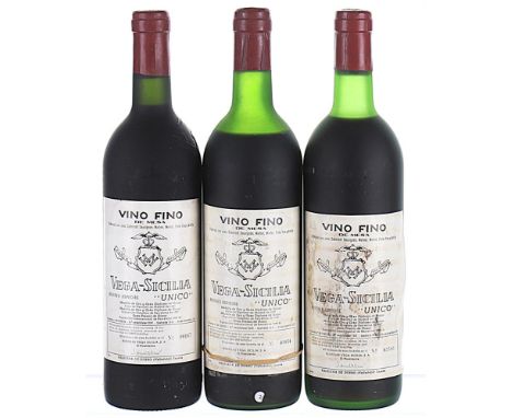 Vega Sicilia, Unico Reserva Especial, Ribera del Duero DO 3x75cl1982 Level MS 1984 (vintages 1970, 1972 and 1973) 1987 (vinta
