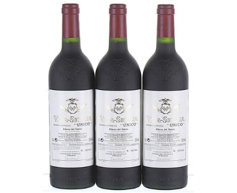 Vega Sicilia, Unico Reserva Especial, Ribera del Duero DO OWC 3x75clReleased in 2000 Vintages 1981.1990, 1994These wines were