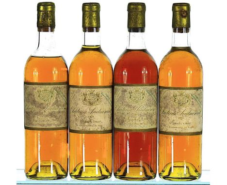 1970 Chateau Suduiraut Premier Cru Classe, Sauternes 4x75cl   1 IN, 2 BN, 1 H/MS, labels soiled.    This lot forms part of a 