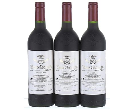Vega Sicilia, Unico Reserva Especial, Ribera del Duero DO OWC 3x75clReleased in 2000 Vintages 1981, 1990, 1994These wines wer