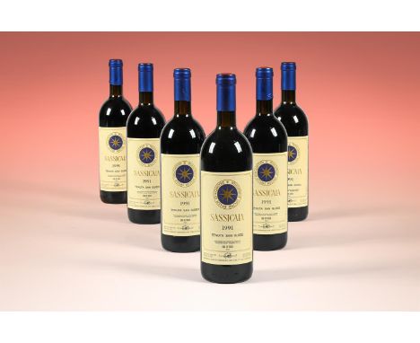 1991 Sassicaia, Tenuta San Guido, Bolgheri 6x75cl  2 labels scuffed.US Import labels ( Kobrand Co.  NY)These wines were part 