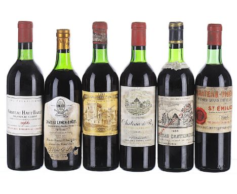 1966 Ducru-Beaucaillou 2eme Cru Classe, Saint-Julien  VTS, label slightly soiled. 1x75cl  1966 Chateau Haut-Bailly Cru Classe