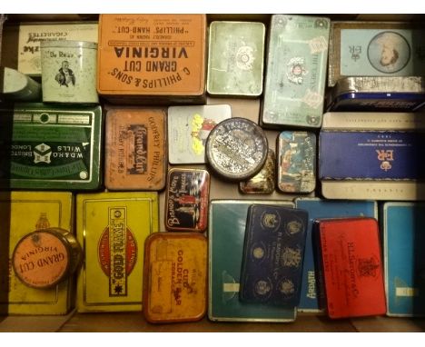 Quantity of vintage tins, tobacco related to include The Greys, Wills, Savory etc