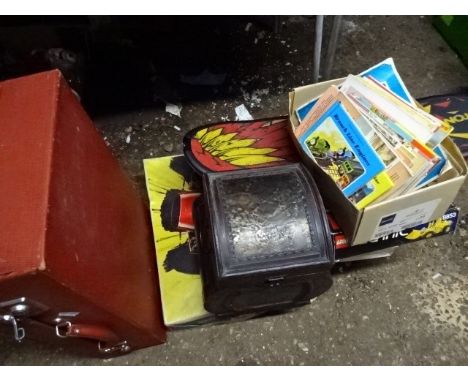 Scalextric, box, kids books etc