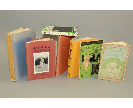TENNIS BOOK COLLECTION, by Norah Cleather, Alexander De Petrovsky, Miss K. McKane, Joy Mottram and Stanley N. Doust, Brigadie