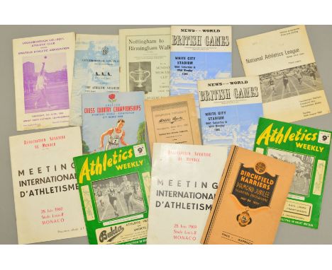 A COLLECTION OF PROGRAMMES AND MAGAZINES, to include 2 x Loughborough Colleges A.C. vs the A.A.A., dated 1st June 1965 and 5t