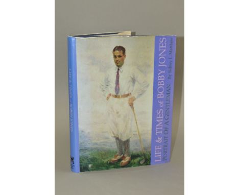 LIFE &amp; TIMES OF BOBBY JONES, PORTRAIT OF A GENTLEMAN BY SIDNEY L. MATTHEWS, published by Sleeping Bear Press, dated 1995 