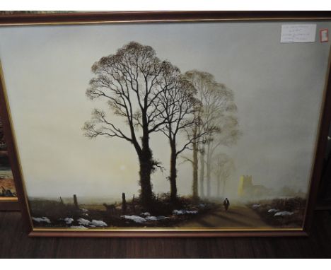 Two prints, after Coulson, Winter Sunshine, and Friendly Persuasion, 55 x 75cm, plus frame and glazed, and a print after Cons