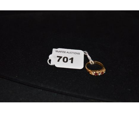 An 18ct Gold Ruby and Diamond Ring 