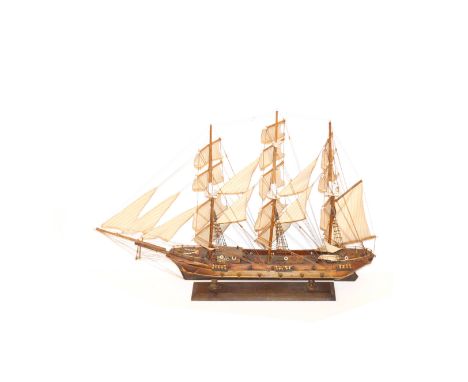 A Scale Model of a Sailing Boat