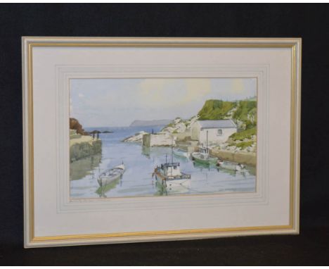 A Watercolour 'Ballintoy Harbour' - Jack Wilkinson 
