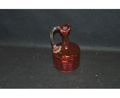 A Ruby Glass Decanter 