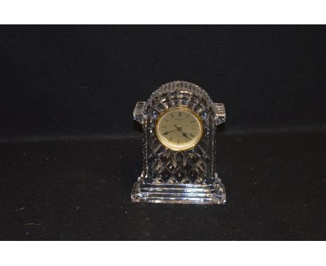 A Waterford Crystal Clock (7.5'' high) 