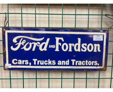 A Ford-Fordson tractor enamelled sign 