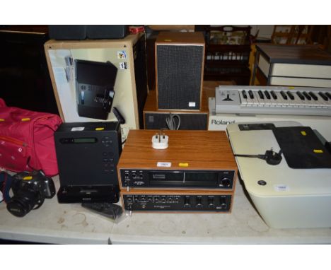 A Sony amplifier together with a Sony stereo tuner  