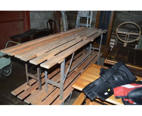 A folding bench 