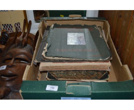 A box of vintage books including " Portraits from the National Gallery"; "Historic York" etc