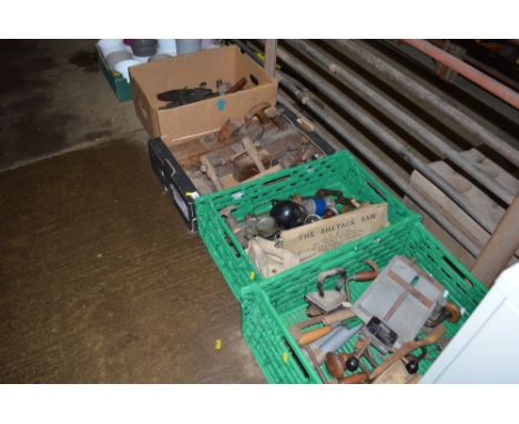 Four boxes of various hand tools