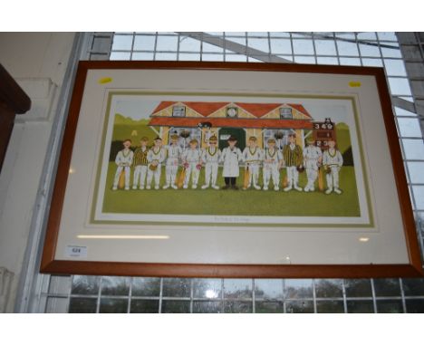 A framed print entitled 'Pride of the Village'