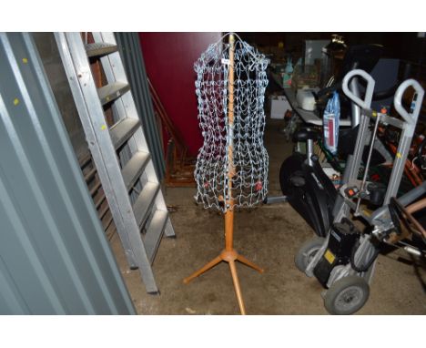 A wire work mannequin 