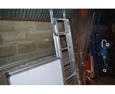 An aluminium step ladder