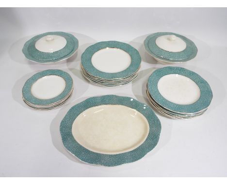 A collection of Wedgwood Garden pattern dinner wares, 23 pieces to include tureens, dinner plates, side plates and other. [SW