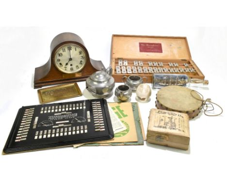 THE PASCOPHONE; the two-row glockenspiel in a wood case with original label to the underside for James Pass &amp; Co Birmingh