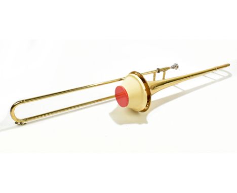 J R LAFLEUR &amp; SONS LTD; a Zenith De-luxe brass plated trombone, cased.