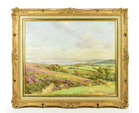 FRANK GEORGE TROTT (1884-1957); oil on board, coastal scene, probably South Devon, signed, 45 x 55cm, framed. (D)Additional I