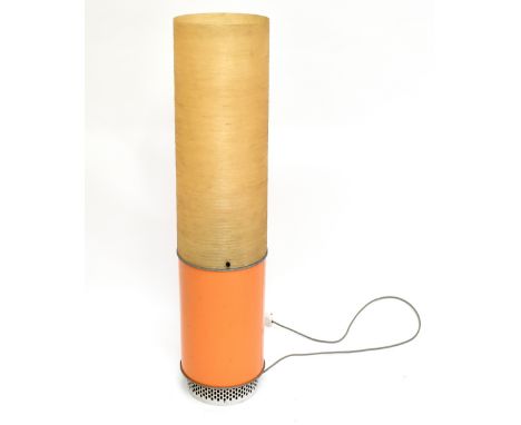 BELLING; a 1970s floor lamp and convector heater with orange base and fibreglass shade, height 120cm.Additional InformationSo