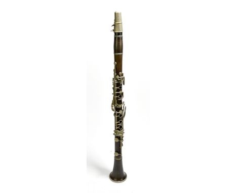An unnamed bakelite clarinet, cased.