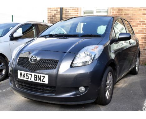 TOYOTA YARIS (2007); semi automatic hatchback, 1.3l, MK57 BNZ, complete with two keys and V5C.*** AMENDMENT MILEAGE APPROX 52