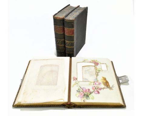 CASSELL'S POPULAR NATURAL HISTORY; four vols in two, with hand coloured plates, 3/4 leather with cloth boards, Cassell Petter