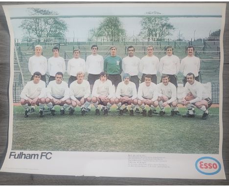 VINTAGE FULHAM ESSO POSTER
15 x 13 Inch
Small nick to bottom edge
Ref BW