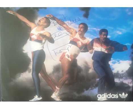 ATHLETICS DALEY THOMPSON AUTOGRAPHED PROMOTIONAL CARD&nbsp;
Slight corner fold
8 x 6 Inch
Ref BF