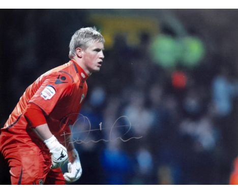 LEEDS UNITED KASPER SCHMEICHEL LARGE AUTOGRAPHED PHOTO
Leeds United ex goalkeeper Kasper Schmeichel signed 16” x 12” inch hig