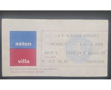 1976 ASTON VILLA V GLASGOW RANGERS INFAMOUS RIOT MATCH TICKET&nbsp;
Fold
Ref SM