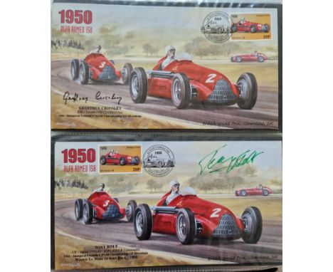MOTOR RACING FANTASTIC FORMULA 1 COMMEMORATIVE AUTOGRAPHED COVER COLLECTION X 130
Covers were issued in 2000 and cover Formul