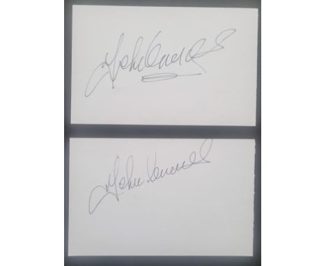LEEDS UNITED &amp; WALES JOHN CHARLES AUTOGRAPH X 2
Ref BF